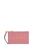 Versace Tag zipped card holder - Pink