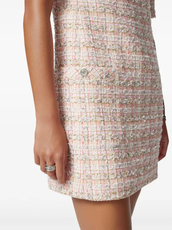 【関税＆送料込み】Versace Wool Blend Tweed Dress Versace Tweed Mini Dress - Bergdorf Goodman