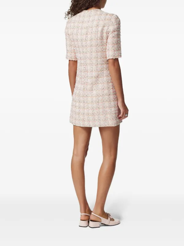 ☆VOCAVACA☆TWEED A LINE DRESS Versace A-line Tweed Mini Dress | Pink | FARFETCH