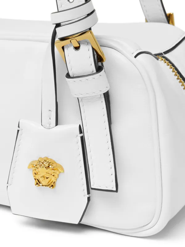 Versace Tag Bowling Shoulder Bag | White | FARFETCH