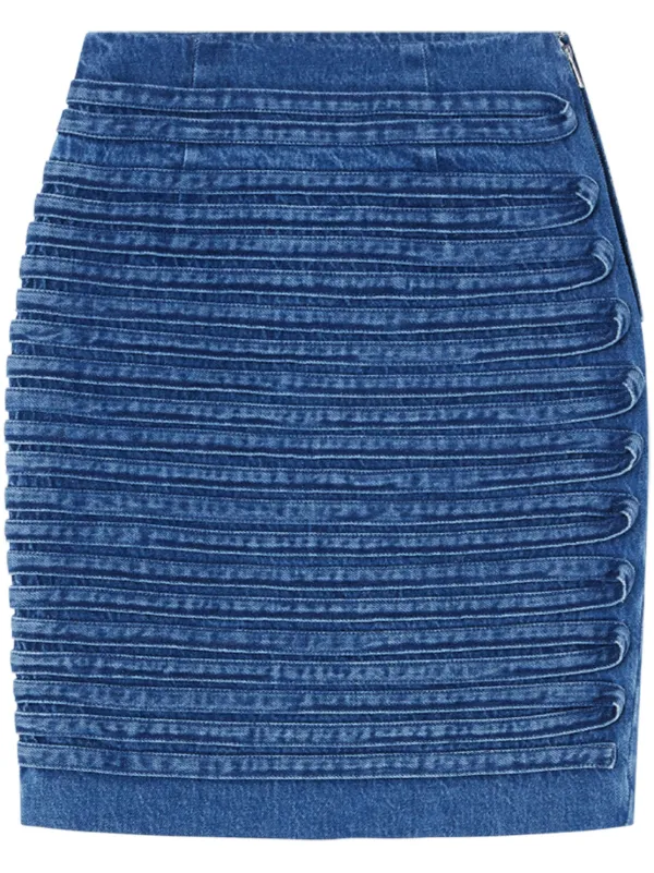 Versace Denim Mini Skirt in Blue