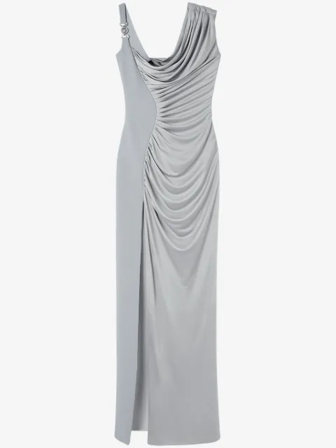 Versace viscose liquid jersey draped gown