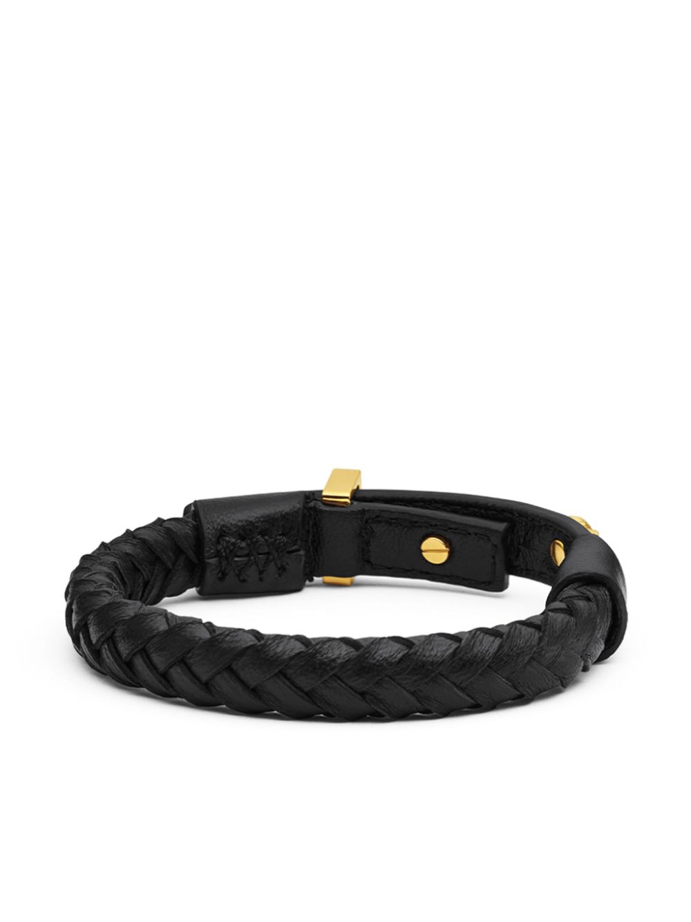 Medusa leather bracelet