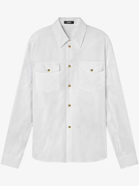 Versace camisa con motivo Barocco en jacquard
