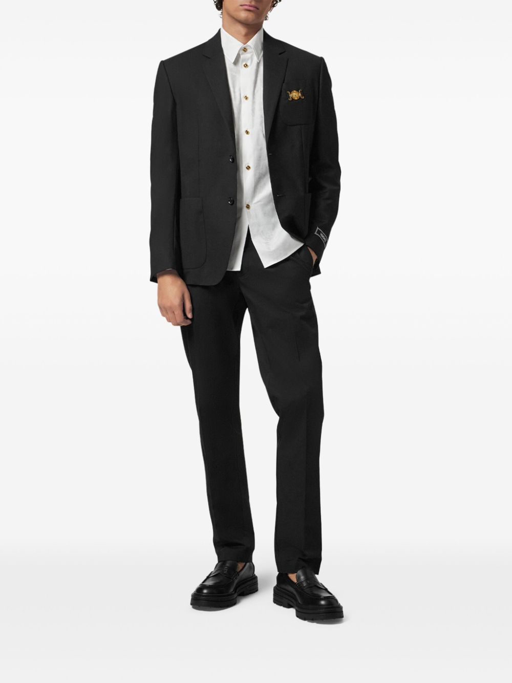 Versace Barocco-jacquard shirt - Wit