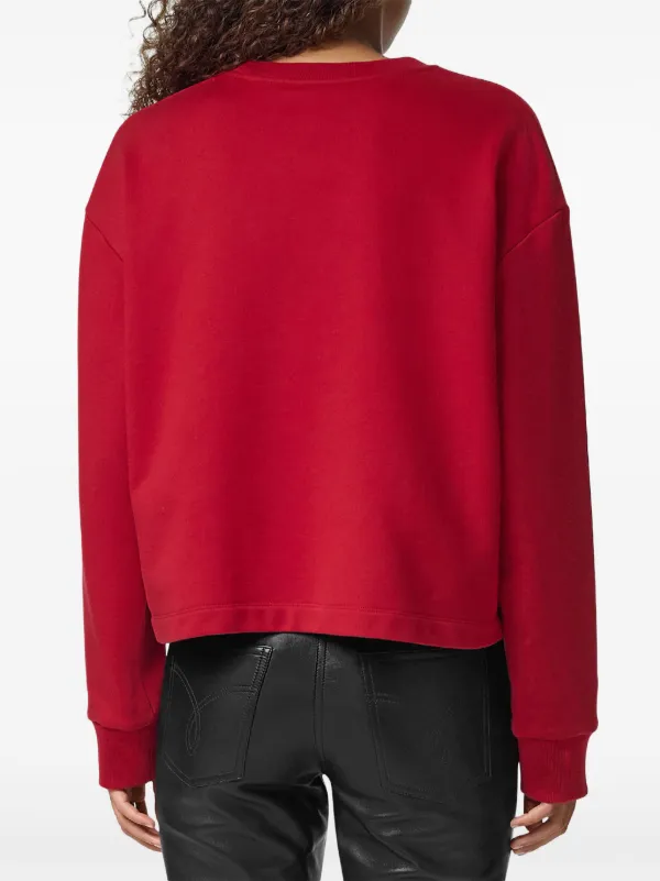 Versace logo embellished Sweatshirt Red FARFETCH PH