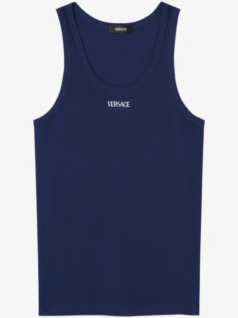 Versace cotton ribbed rank top