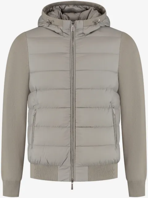 Moorer Lenz-S3L quilted hooded jacket