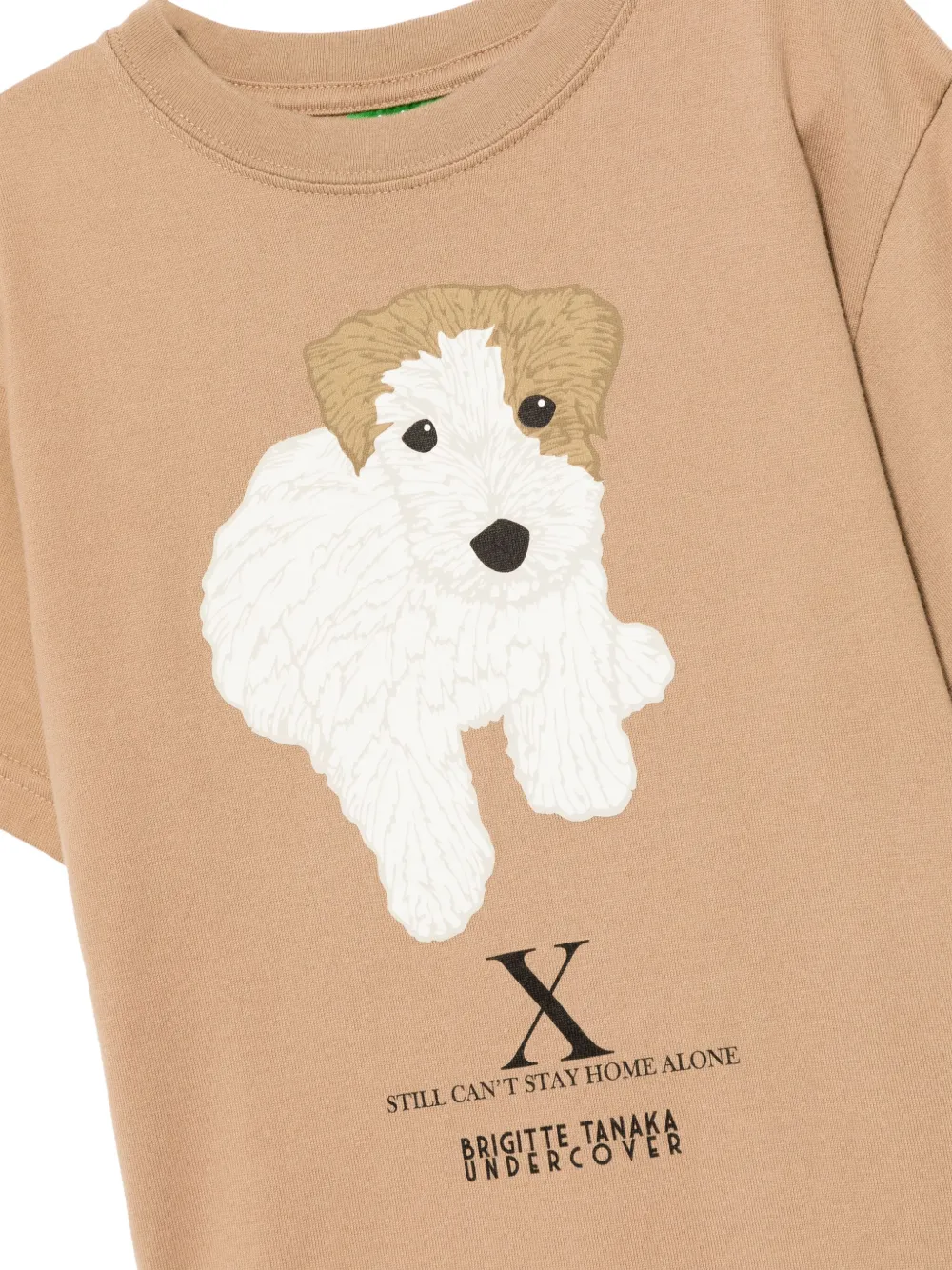 Shop Undercover Logo-print Cotton T-shirt In Neutrals
