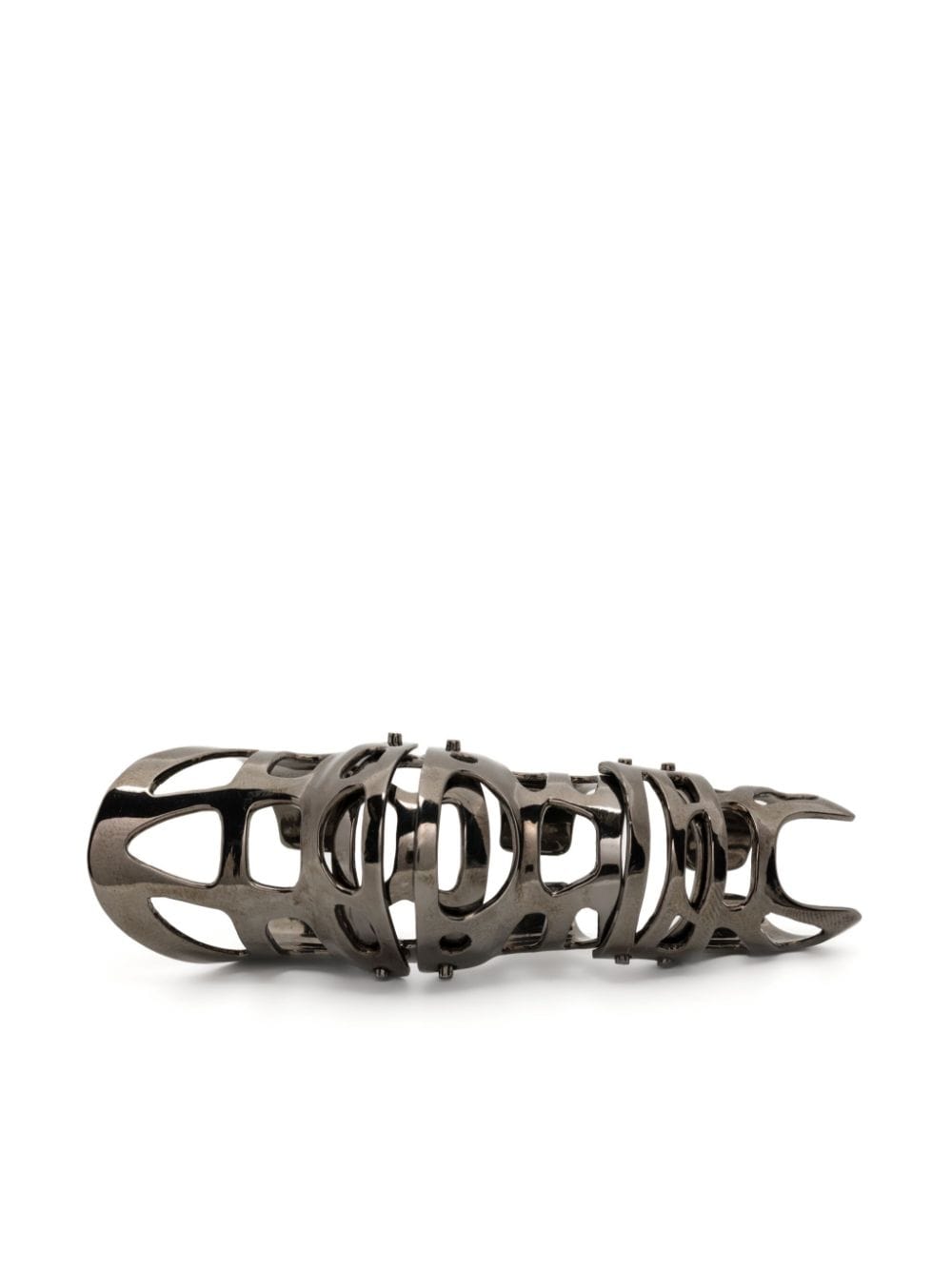 Julius Fangophilia Full Finger Ring In Black