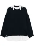 Undercover patchwork design sweatshirt - Blue