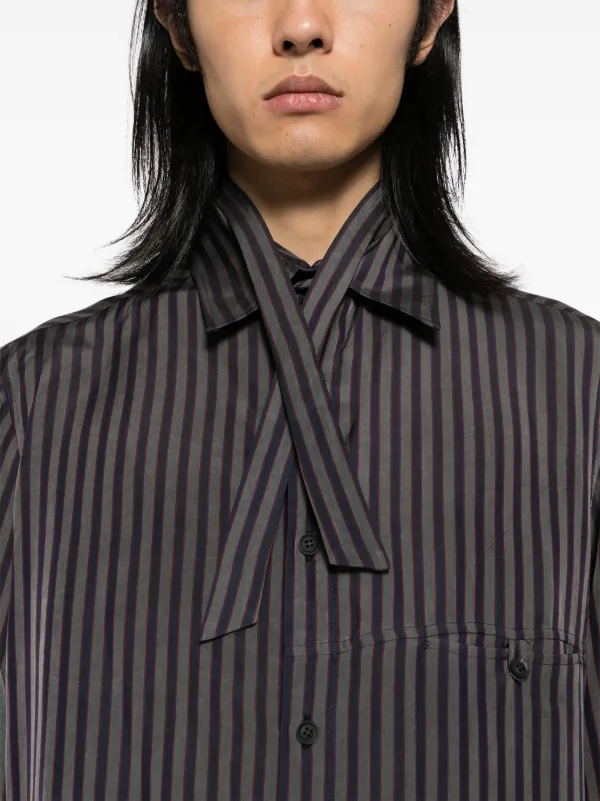 THIN STRIPE + THICK STRIPE SHIFTING LONG SLEEVE T-SHIRT