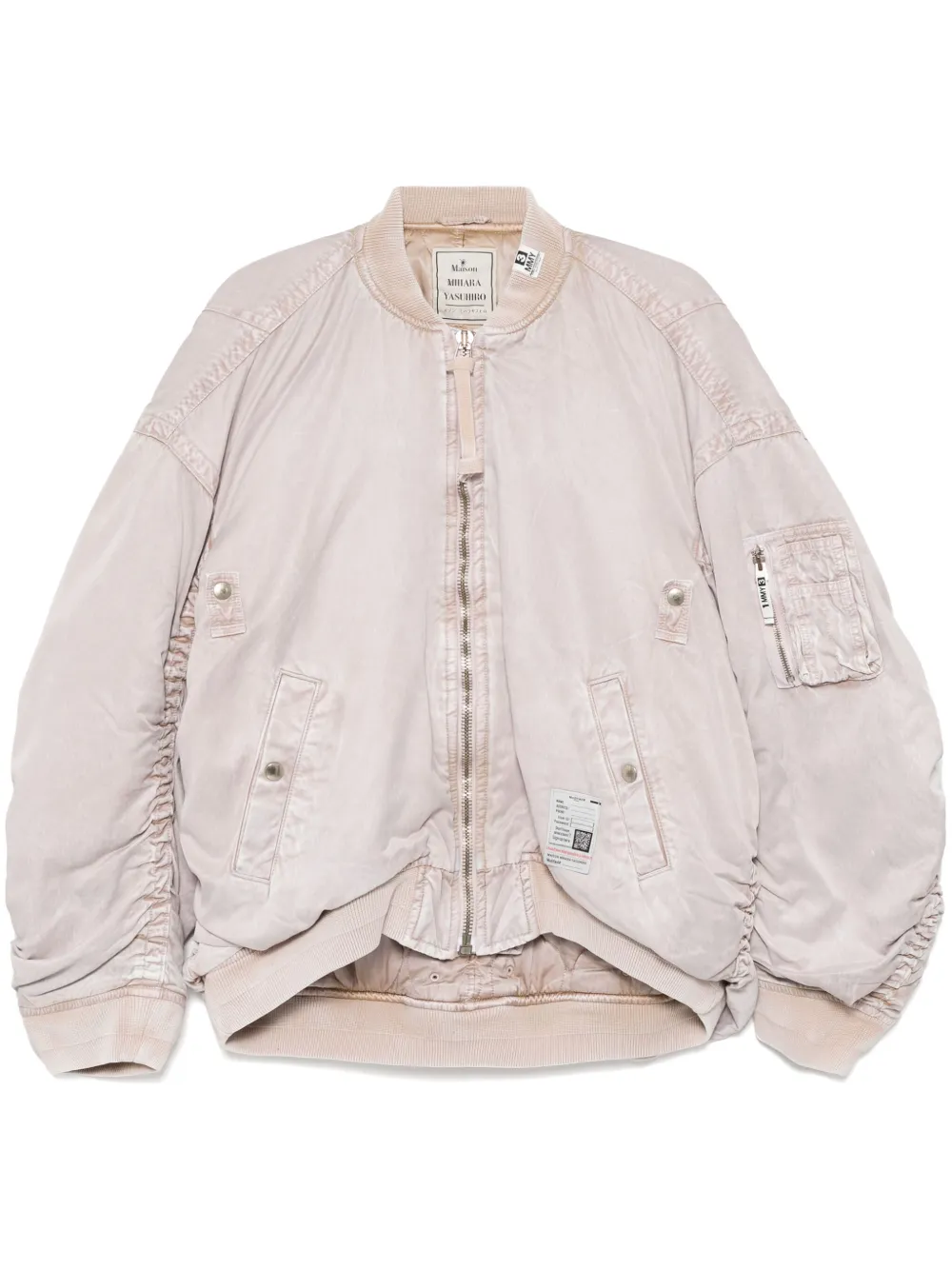 Maison MIHARA YASUHIRO aged flight jacket - Pink