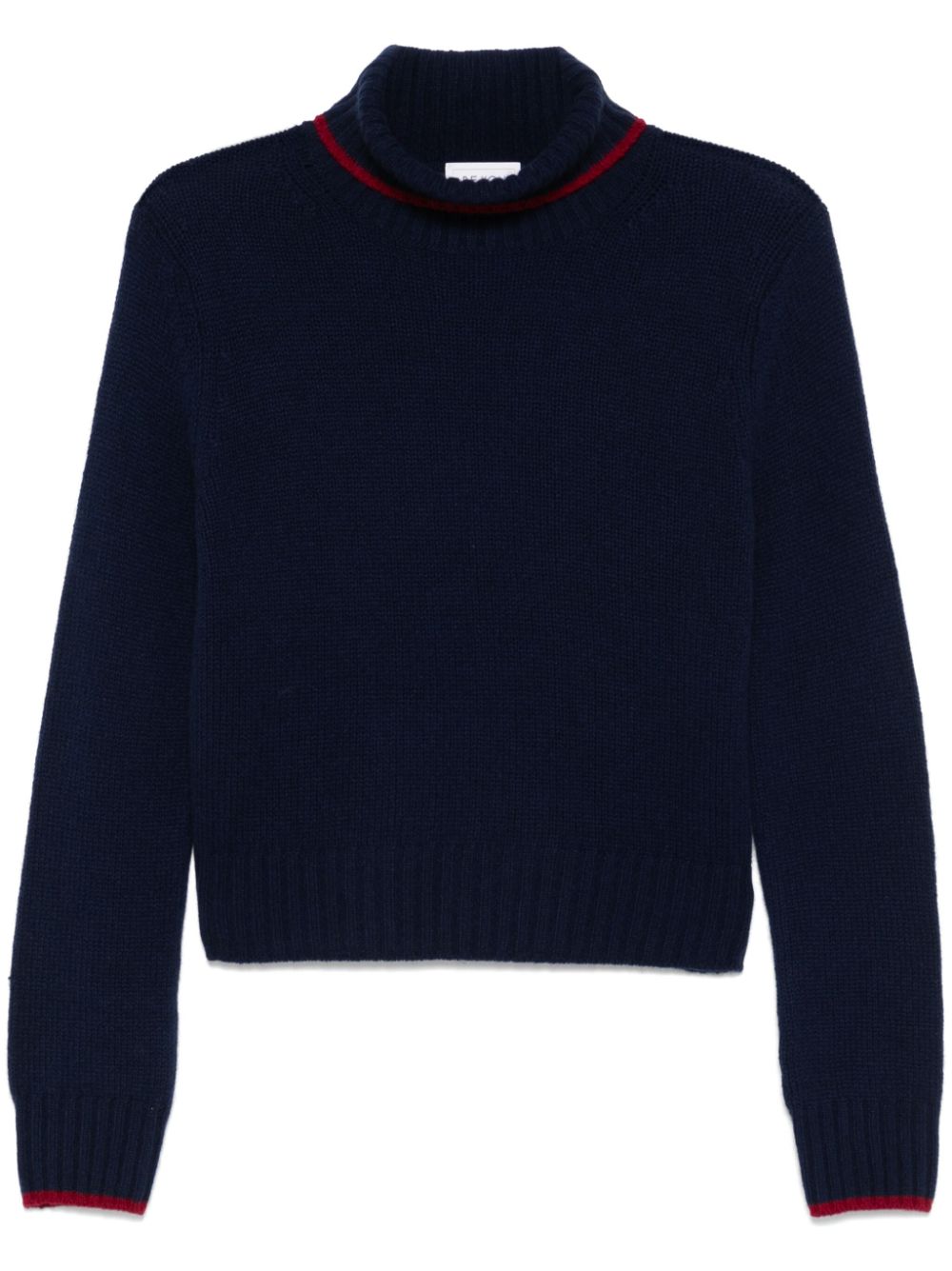 BeYou contrasting-trim sweater