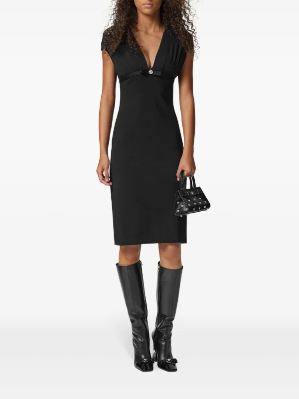 knee length dresses for ladies Versace Black Midi Dress main image 0