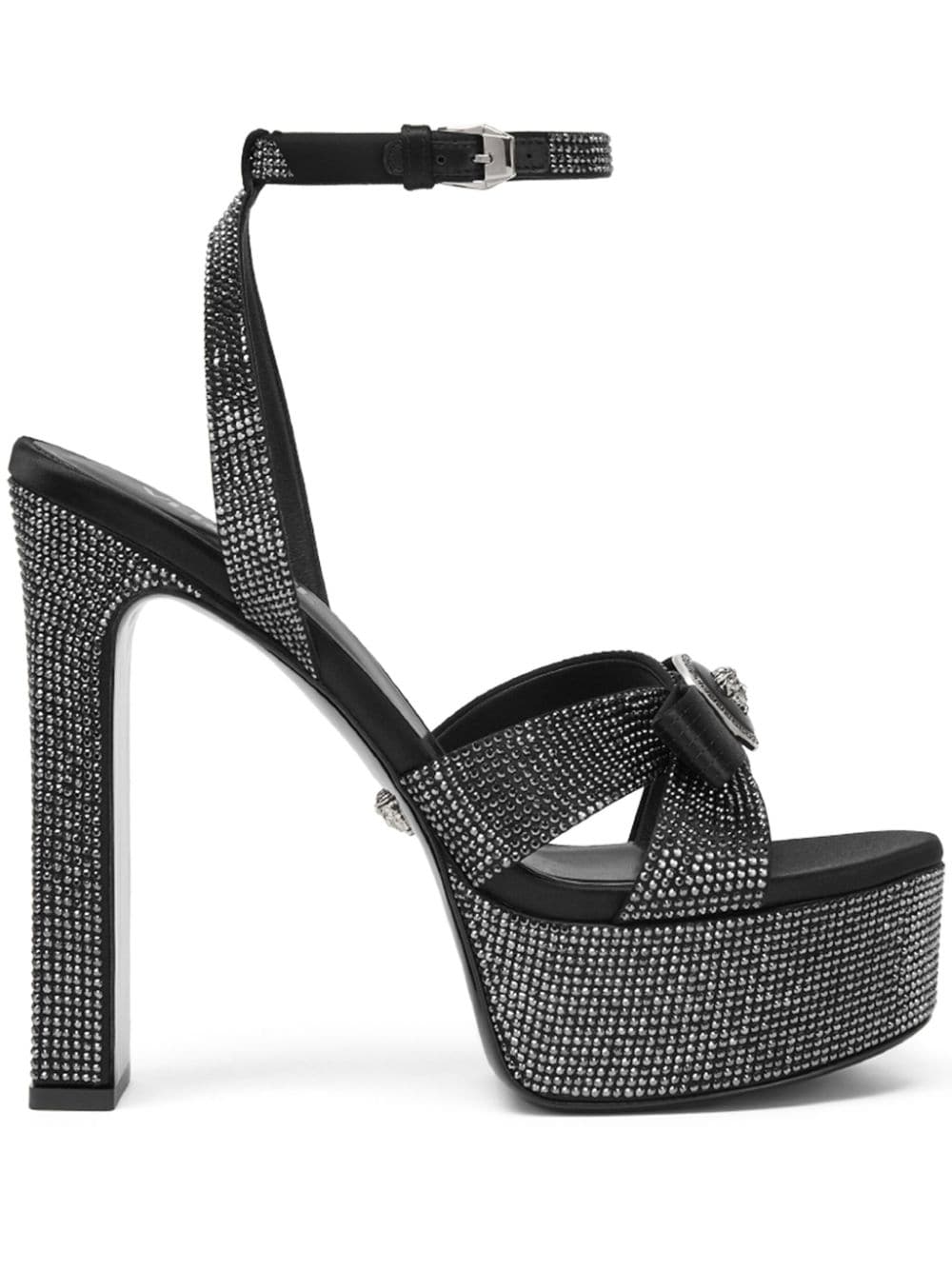 Versace 140mm Gianni Ribbon sandals Zwart