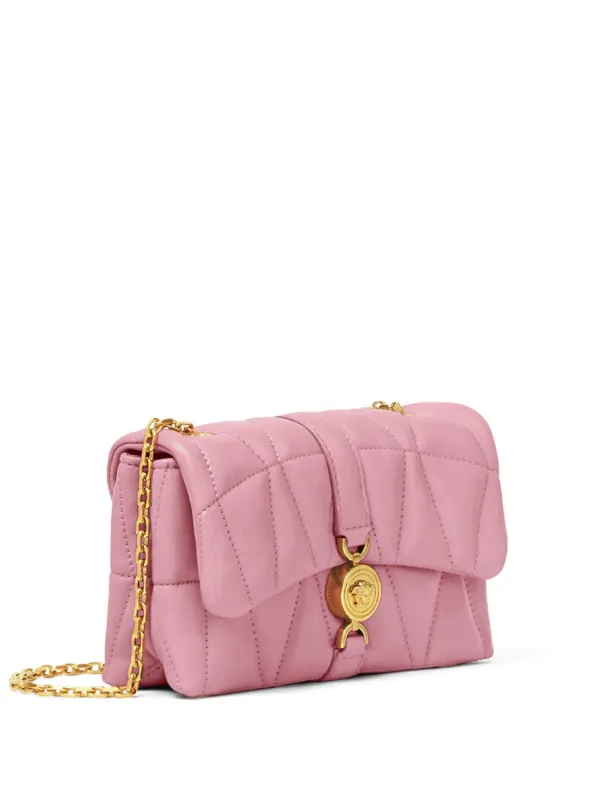 【関税＆送料込み】Versace 'Mini Kleio' Crossbody Bag VERSACE Kleio mini matelassé leather shoulder bag | NET-A-PORTER