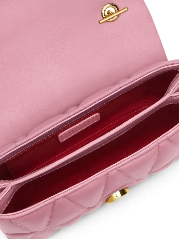 【関税＆送料込み】Versace Mini Lambskin Kleio Bags Kleio Quilted Mini Bag Red | VERSACE