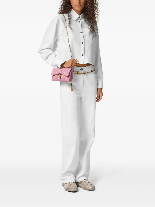 Versace Kleio Quilted Mini Bag | Pink | FARFETCH