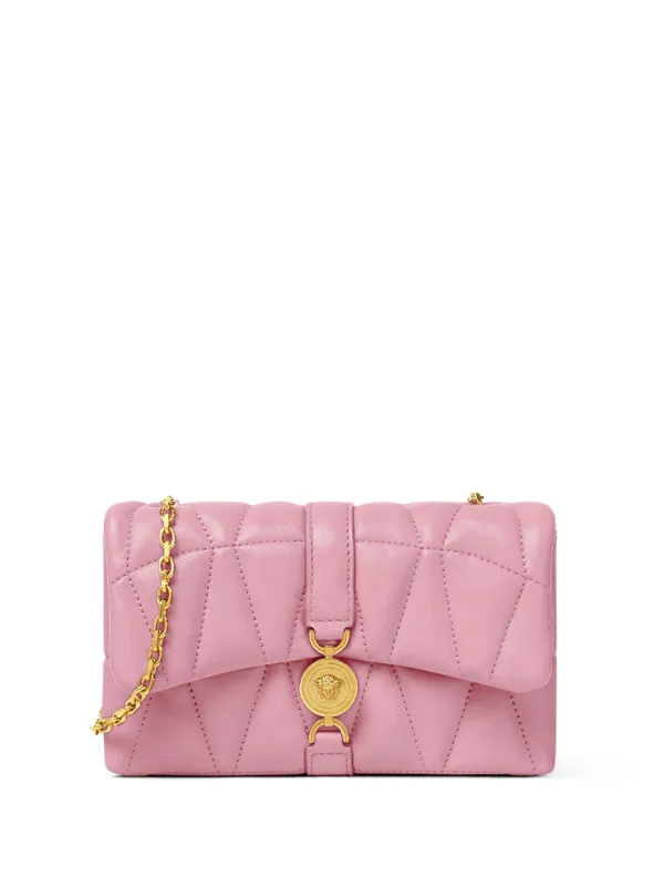 【関税＆送料込み】Versace 'Kleio' Mini Bag Kleio Quilted Mini Bag Pink | VERSACE US
