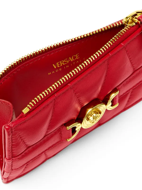 Versace メドゥーサ '95 キルティング ファスナーカードケース