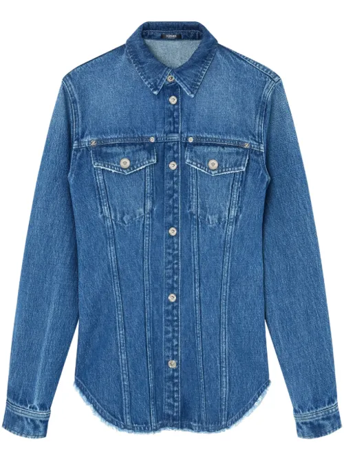 Versace chemise en jean - Bleu - Versace - Modalova