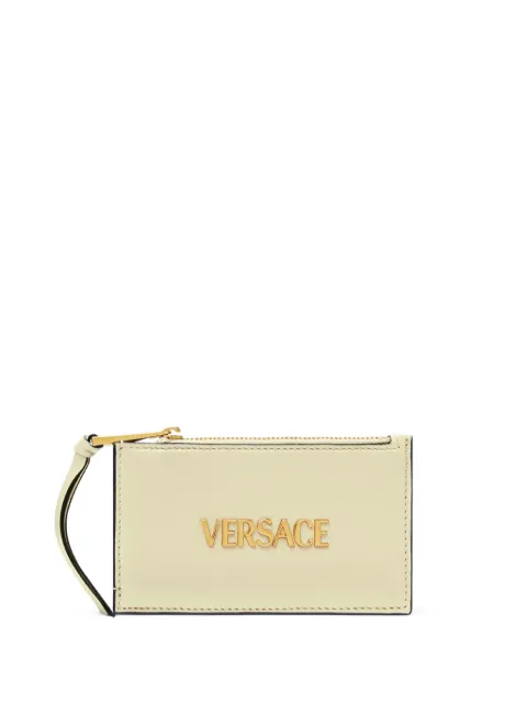 Versace Tag zip-up card holder