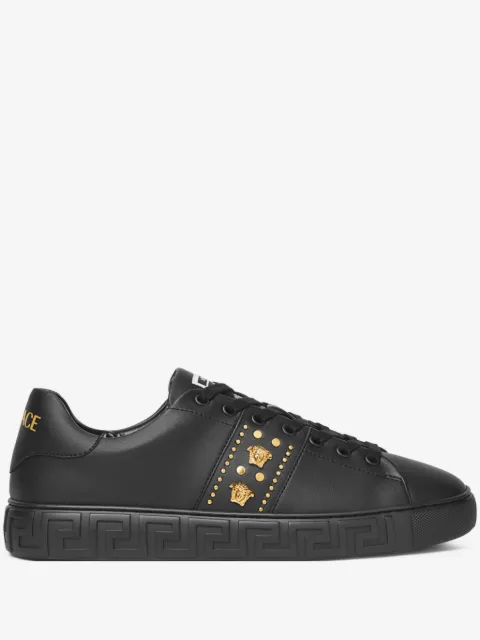 Versace Greca embellished nylon sneakers