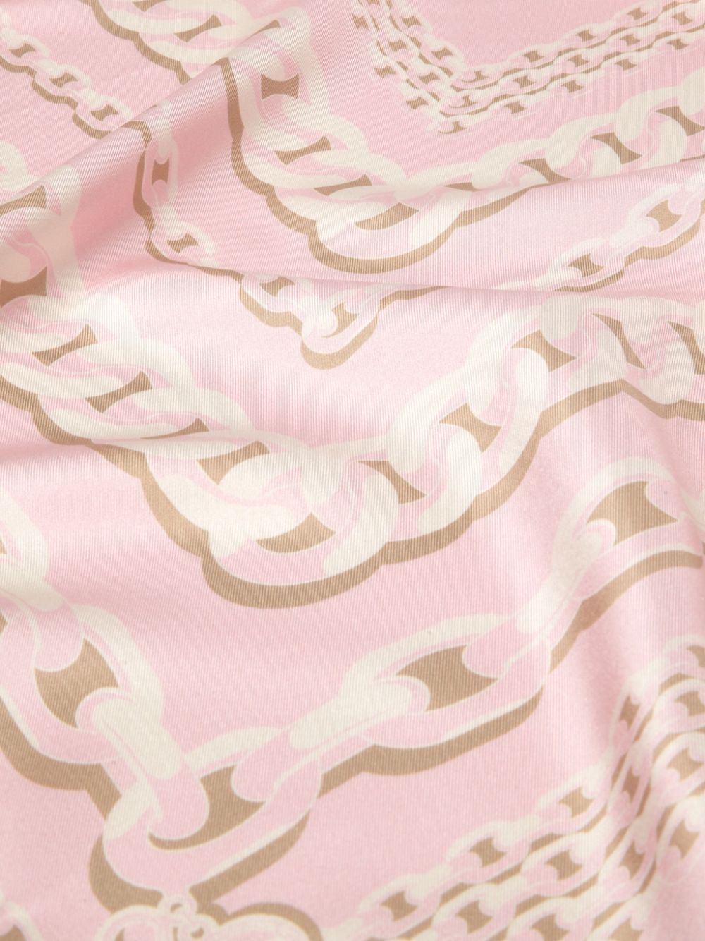 Versace Foulard met schakelkettingprint - Roze