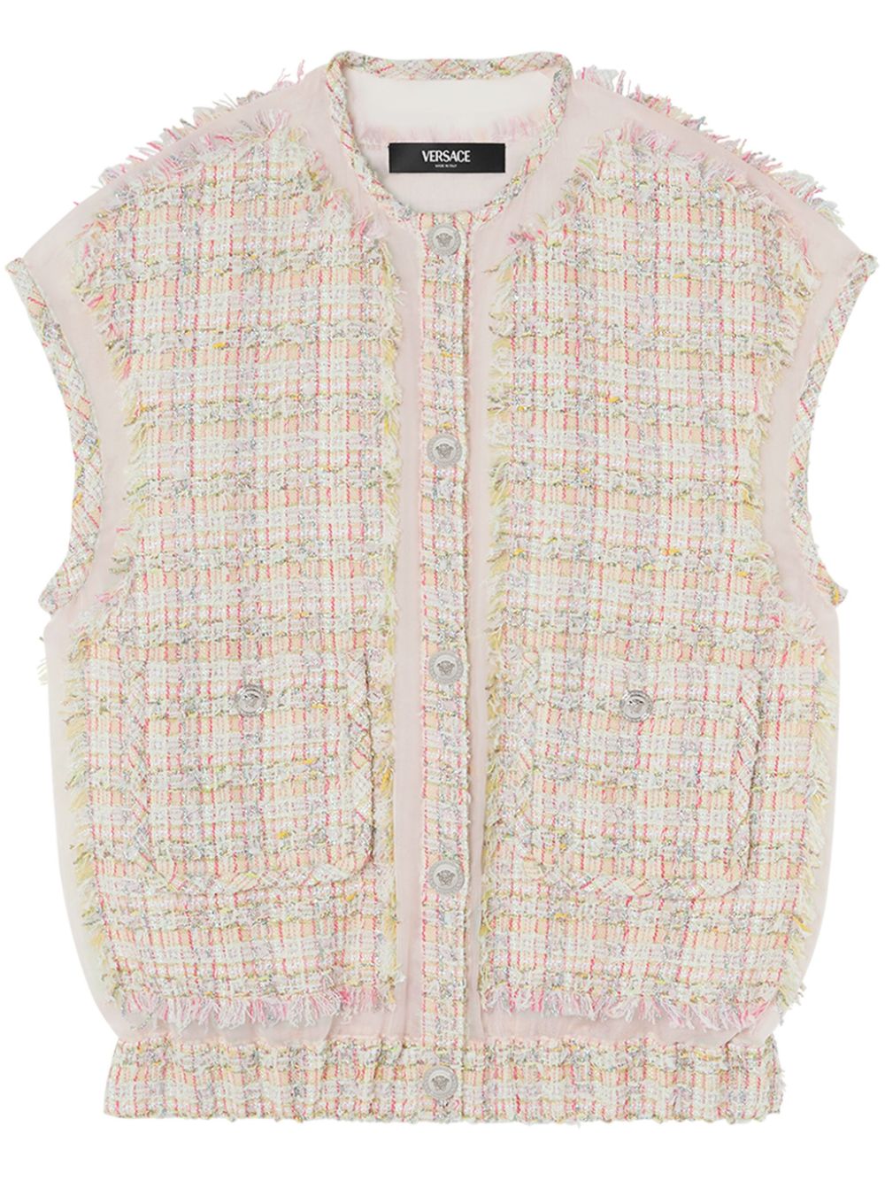 Versace Tweed top Roze