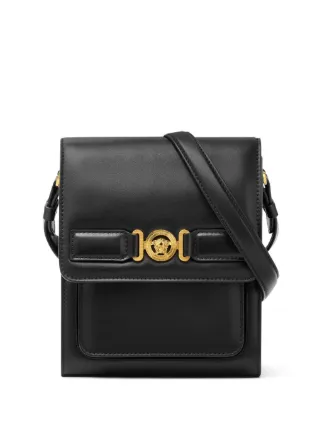 ヴェルサーチ メドゥーサ ビギー ショルダーバッグ 斜めがけ 黒 ブラック 本革 Versace メドゥーサ ビギー ショルダーバッグ | ブラック | FARFETCH JP