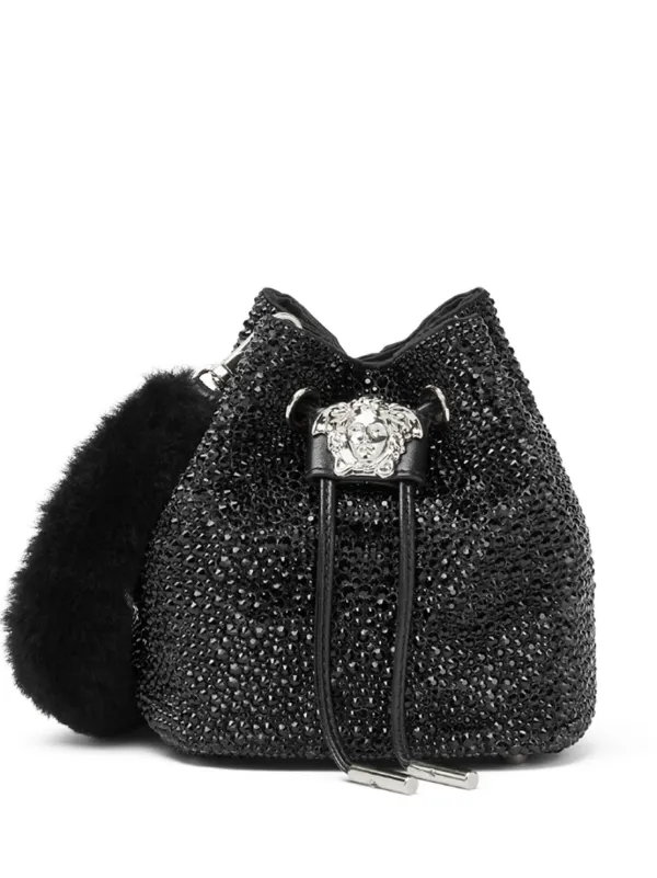 【関税＆送料込み】Versace 'La Medusa' Bucket Bag La Medusa Satin Mini Bucket Bag | VERSACE US