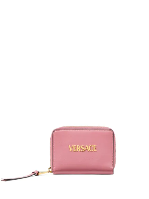 Portefeuille Tag à fermeture zippée - Versace - Modalova