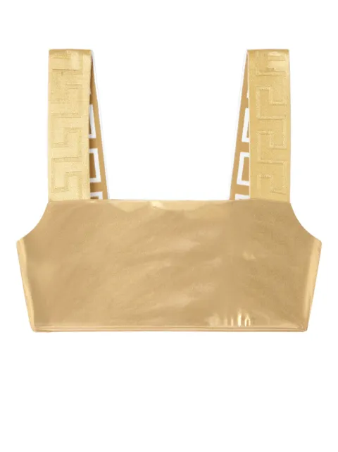 Versace top de bikini Greca Border
