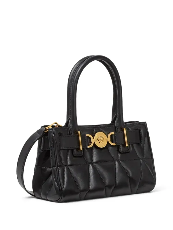 Versace Medusa '95 Quilted Tote Bag | Black | FARFETCH UK
