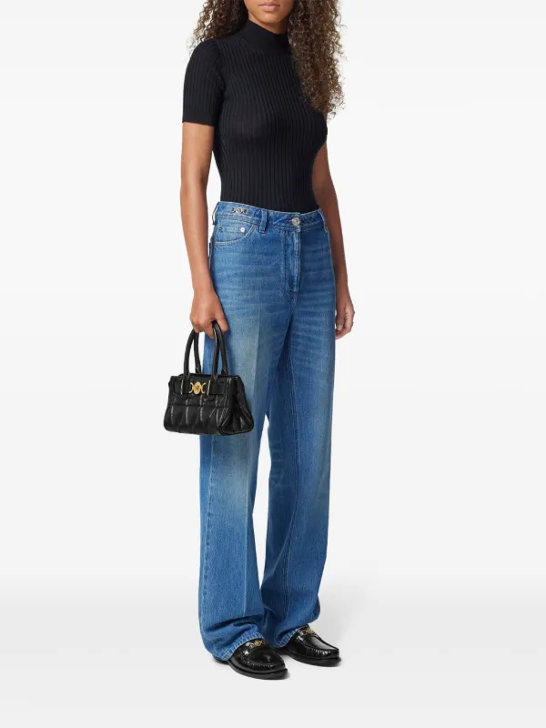 VERSACE★メドゥーサ '95 キルティング ハンドバッグ Versace メドゥーサ '95 キルティング ハンドバッグ | ブラック