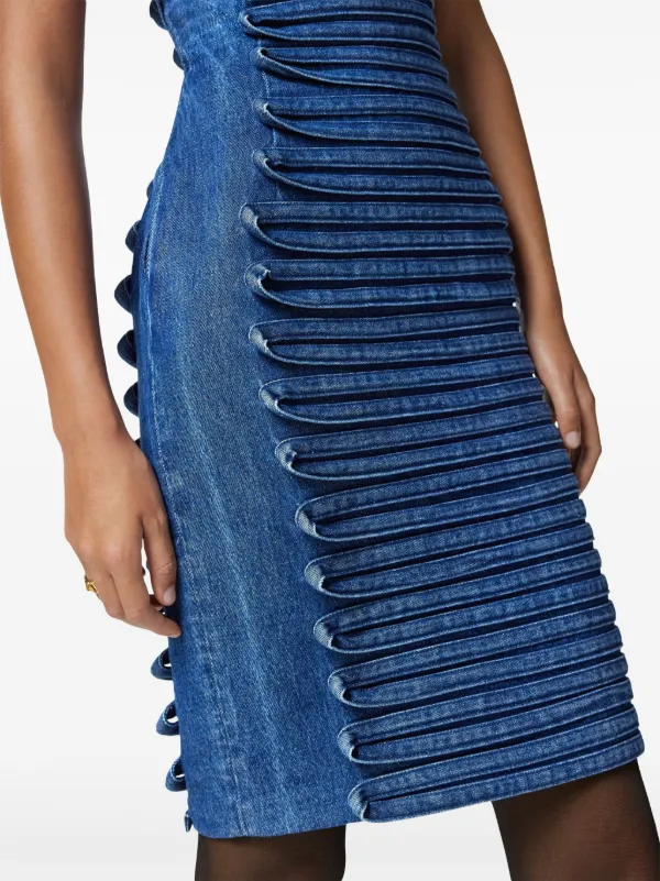 Versace Denim Mini Dress | Blue | FARFETCH