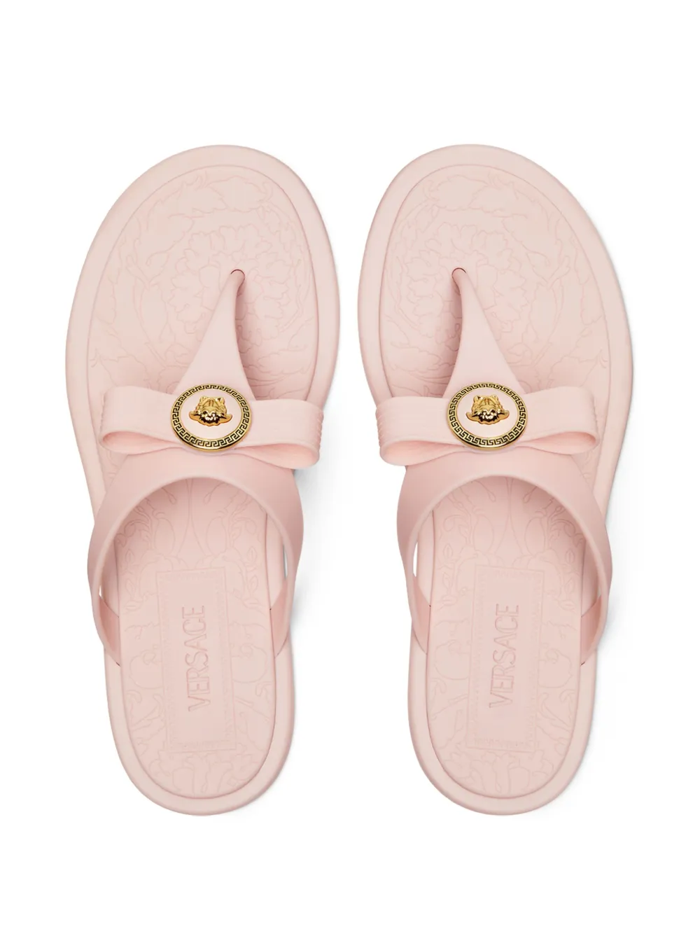 Versace Gianni Ribbon sandals Pink