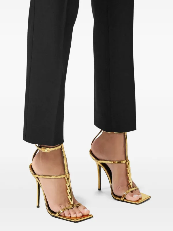 Versace 105mm V2025 Chain Sandals | Gold | FARFETCH