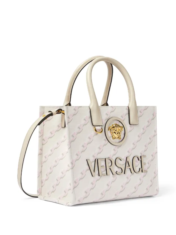 Versace スモール チェーン ストライプ ラ メドゥーサ