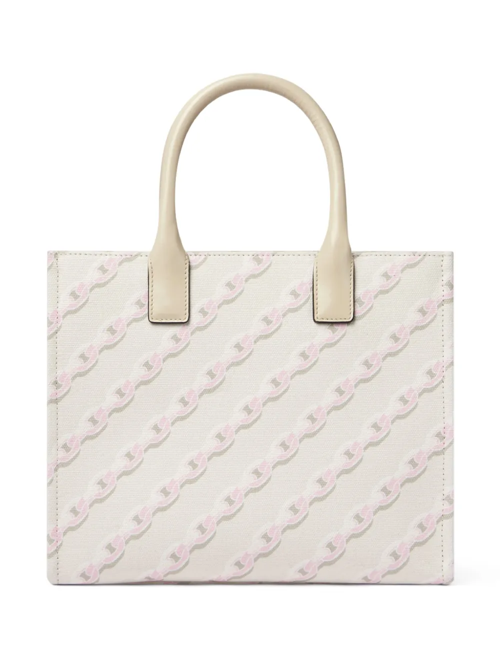 Versace Kleine Chain Stripes La Medusa shopper Wit