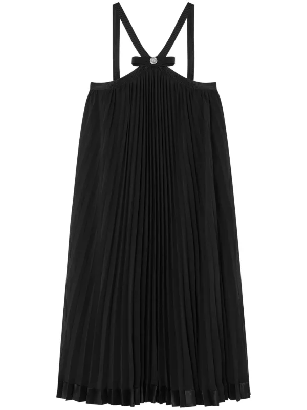 ワンピース VERSACE BLACK GEORGETTE MINI DRESS VERSACE Black georgette mini dress | gebnegozionline