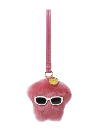 Versace Medusa Fluffy Charm | Pink | FARFETCH