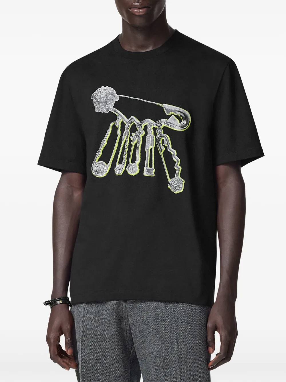 Versace Pop Pin T-shirt Zwart