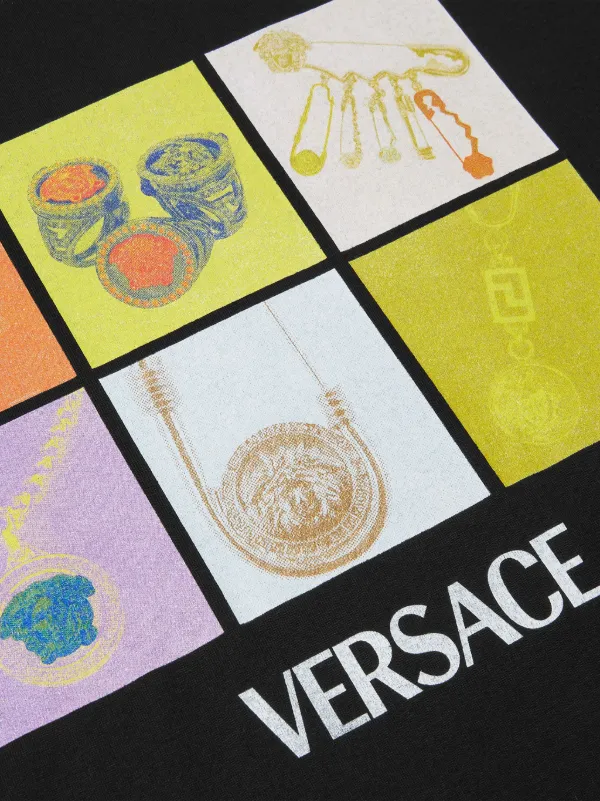 Versace Pop Jewels Tシャツ | ブラック | FARFETCH JP