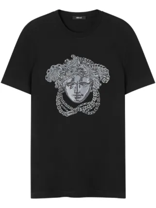 VERSACE ブラック Tシャツ メデューサ 刺繍 26570593_56422558_322.jpg
