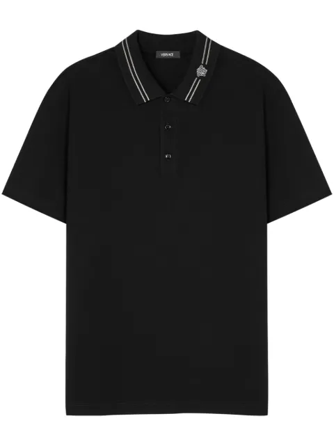 Versace Medusa-embroidered polo shirt