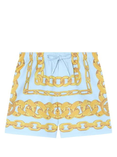 Versace shorts de playa Medusa Chains
