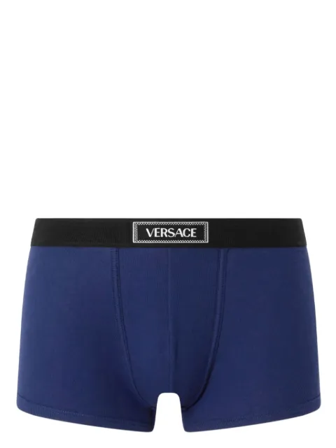 Versace bóxer de canalé con logo años 90
