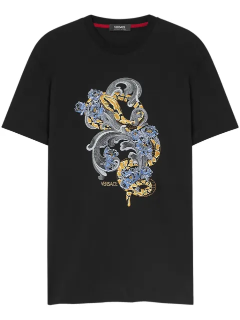 Versace playera con bordado Lunar New Year
